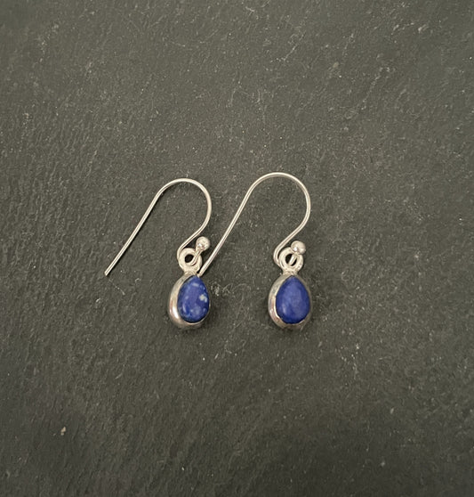 Lapis Lazuli Teardrop Earrings image 0