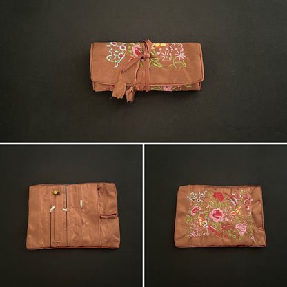 Brown Flower Jewellery Wrap image 0