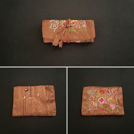 Brown Flower Jewellery Wrap image 0