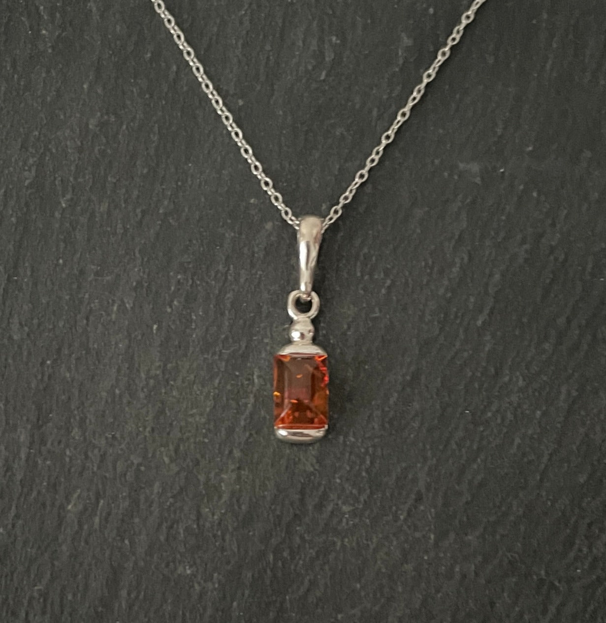 Amber Rectangle Pendant image 0
