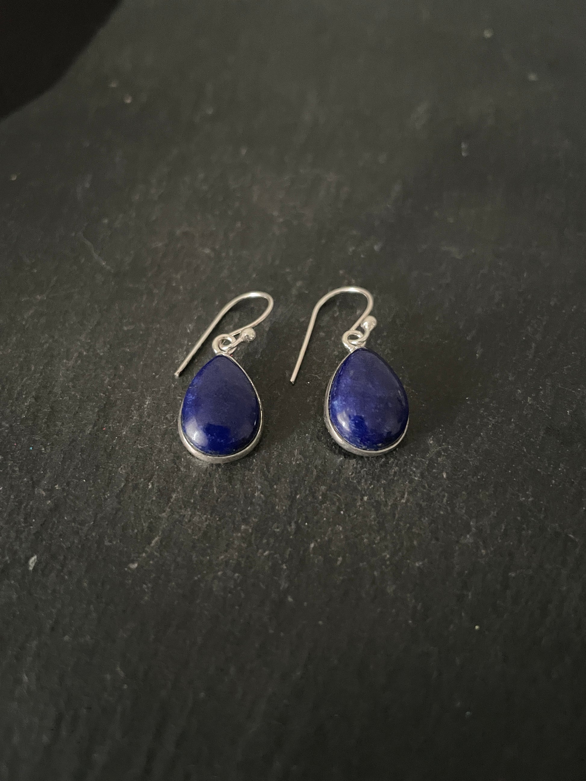 Lapis Lazuli Teardrop Earrings image 1