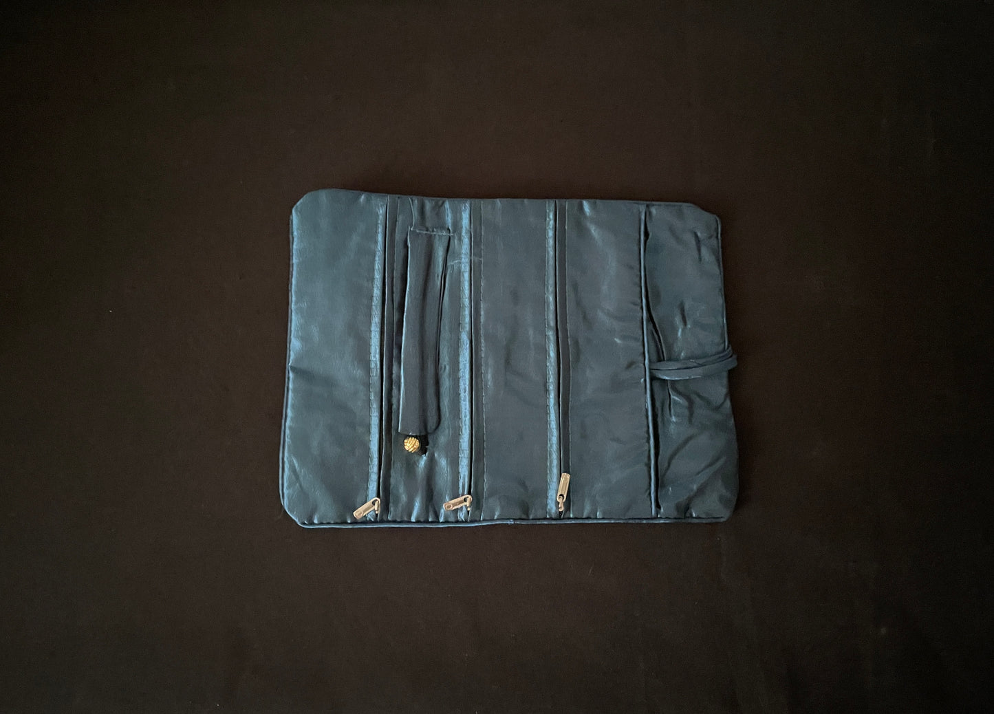 Dark Teal Flower Jewellery Wrap image 2