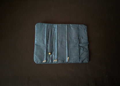 Dark Teal Flower Jewellery Wrap image 2
