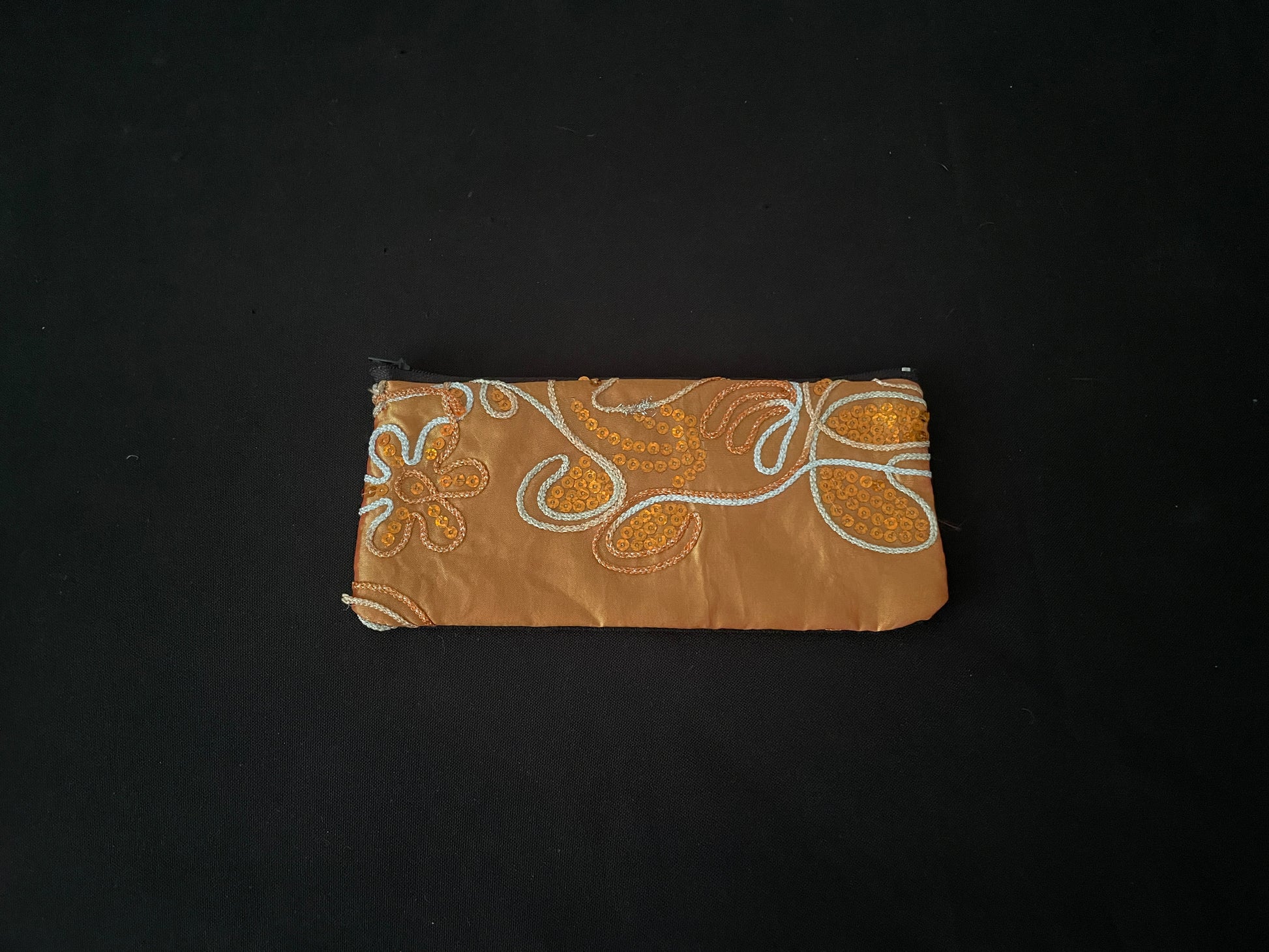 Orange Sequin Purse image 0