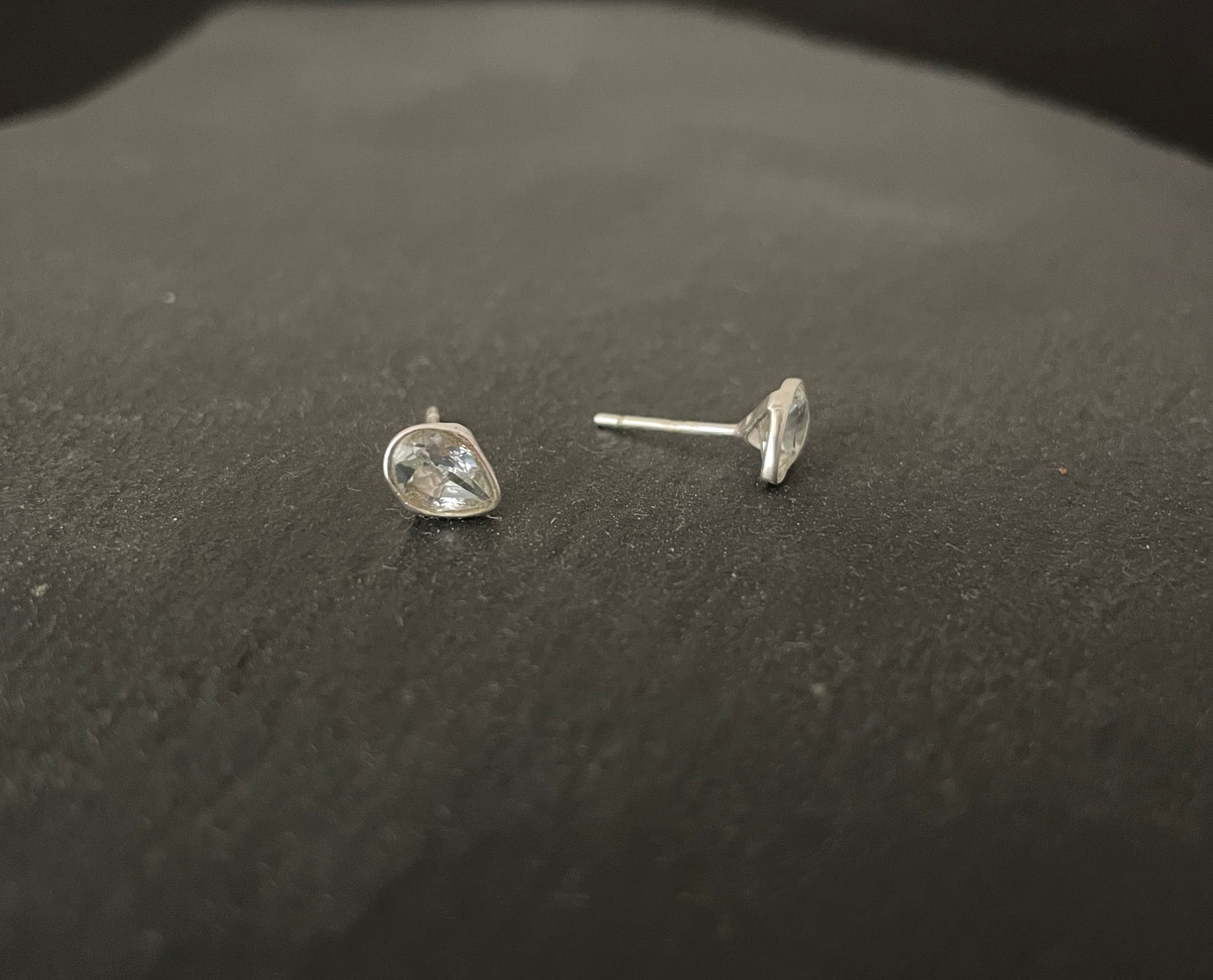 Blue Topaz Teardrop Studs image 1