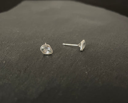Blue Topaz Teardrop Studs image 1