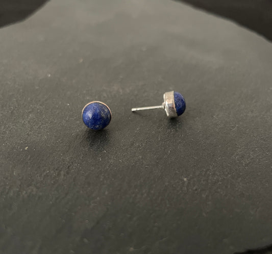 Lapis Lazuli Round Studs image 1