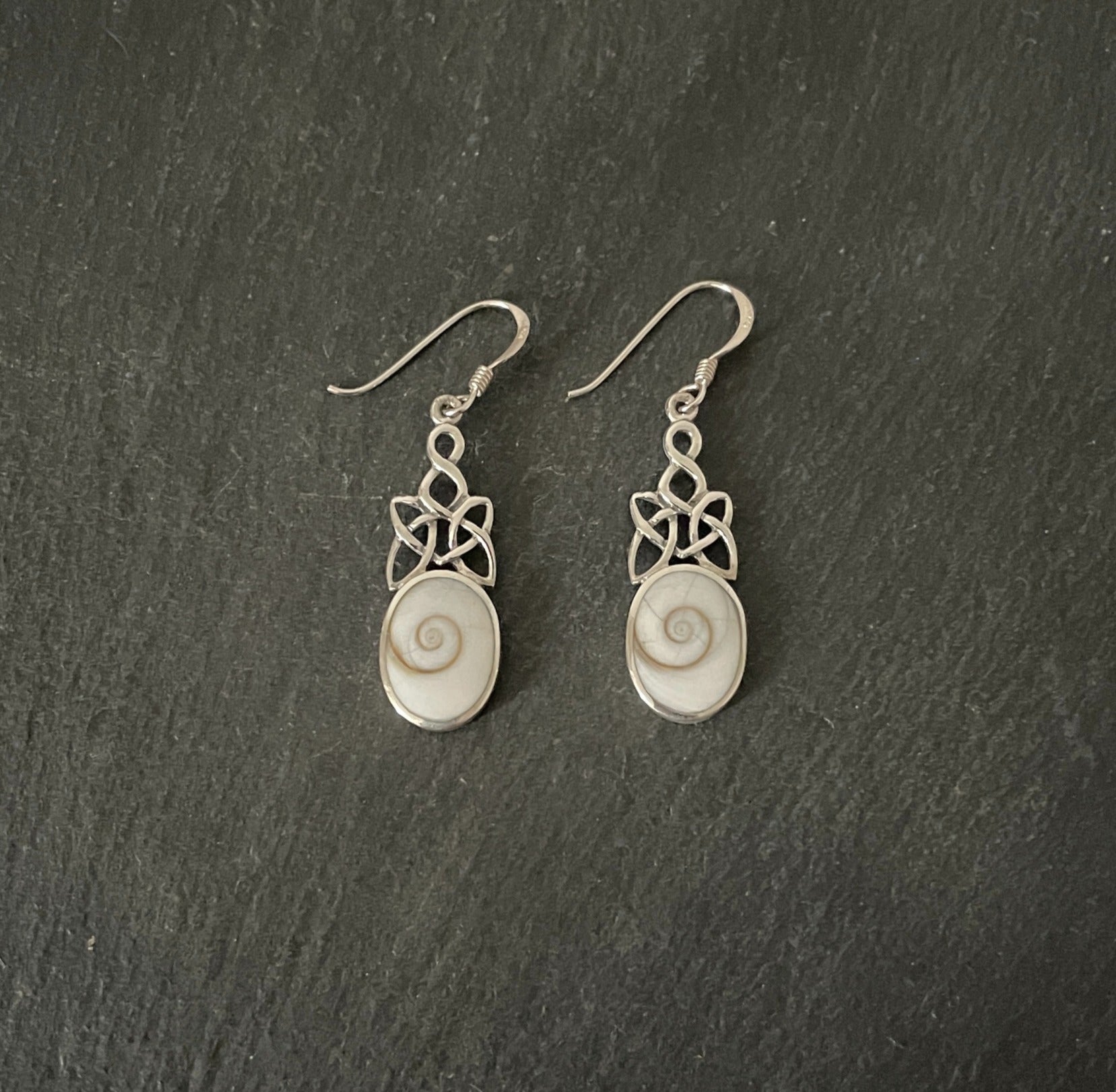 Shiva Shell and Silver Earrings image 0