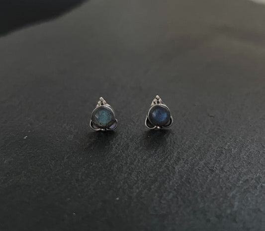 Labradorite Stud Earrings image 0