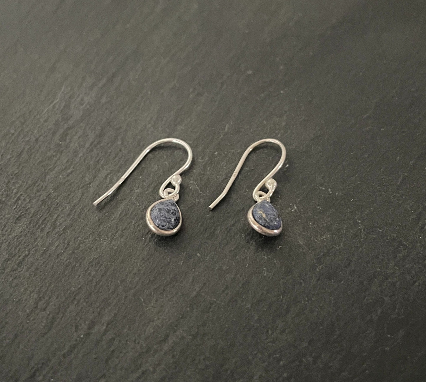 Lapis Lazuli Teardrop Earrings image 1