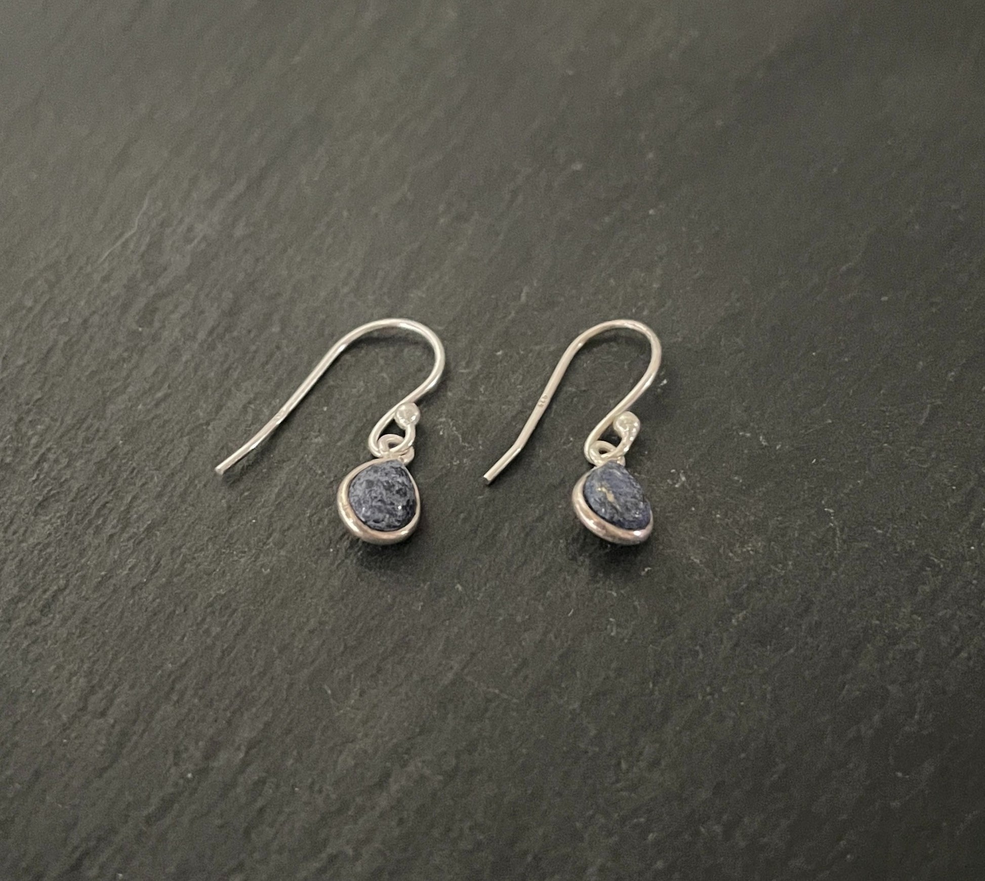 Lapis Lazuli Teardrop Earrings image 1