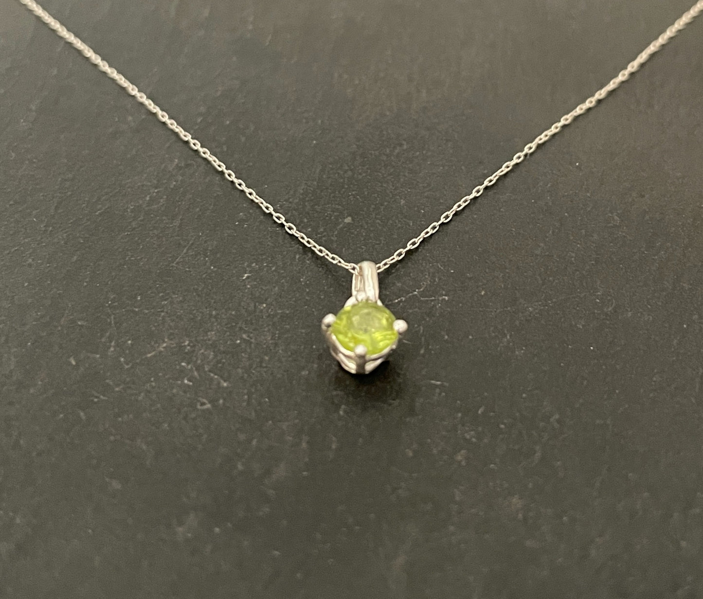 Peridot and Silver Pendant image 1