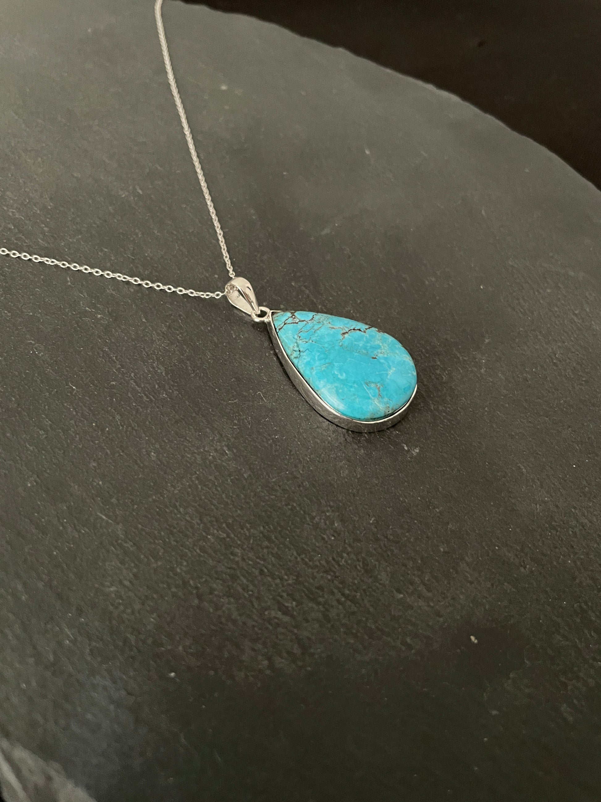 Turquoise Teardrop Pendant image 2