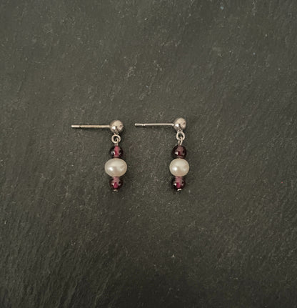 Pearl and Gemstone Earrings image 4
