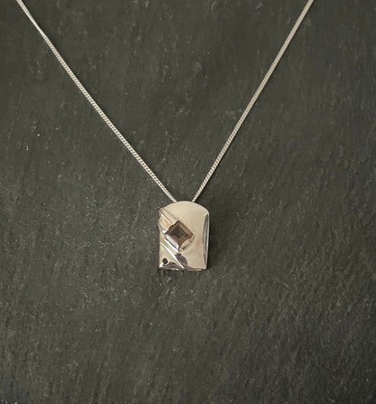 Smokey Quartz and Silver Pendant image 0