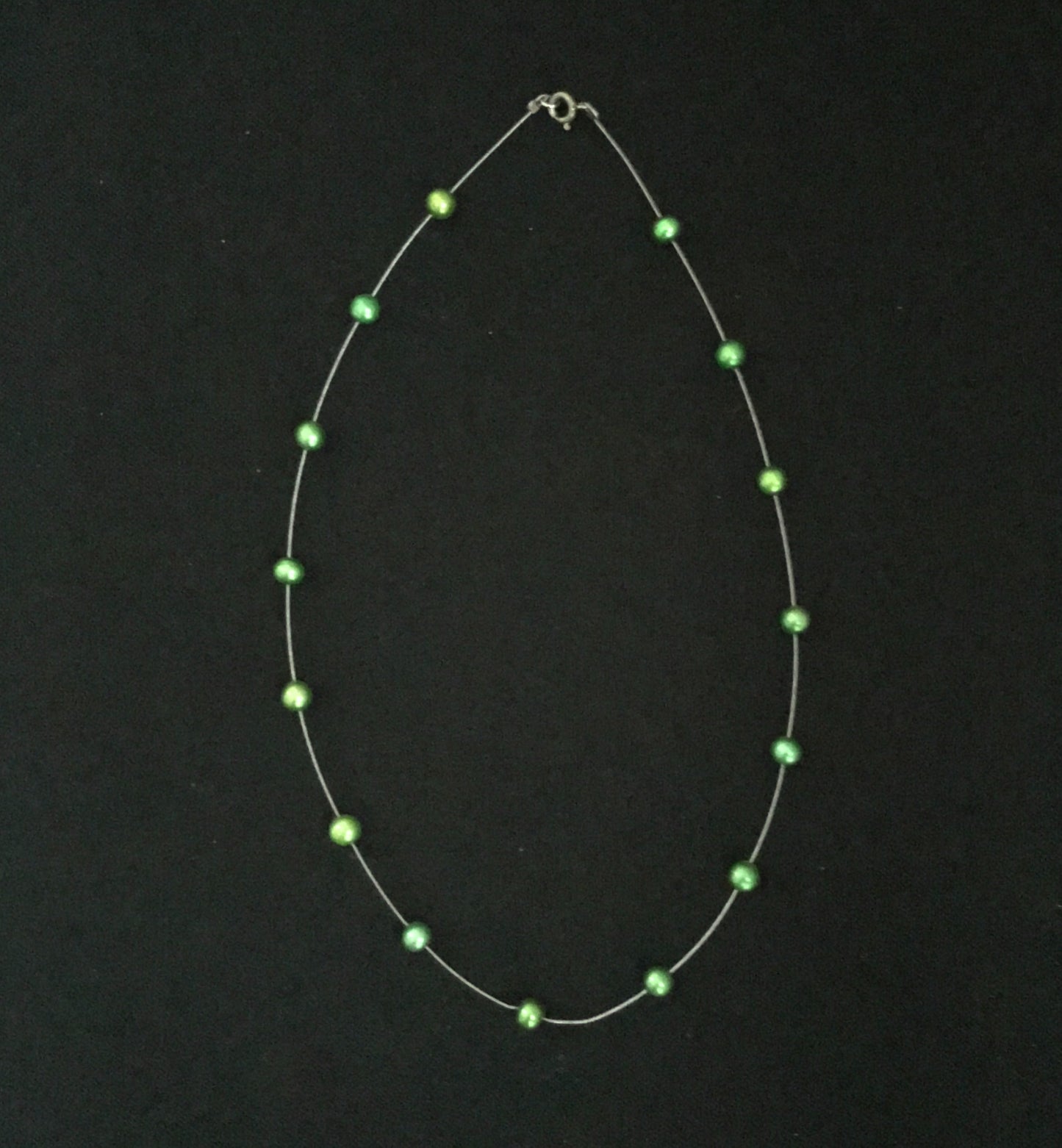 Green Pearl Necklace image 0
