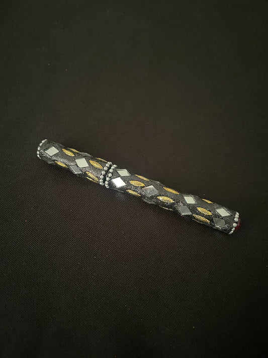 Black Glitter Pen image 0