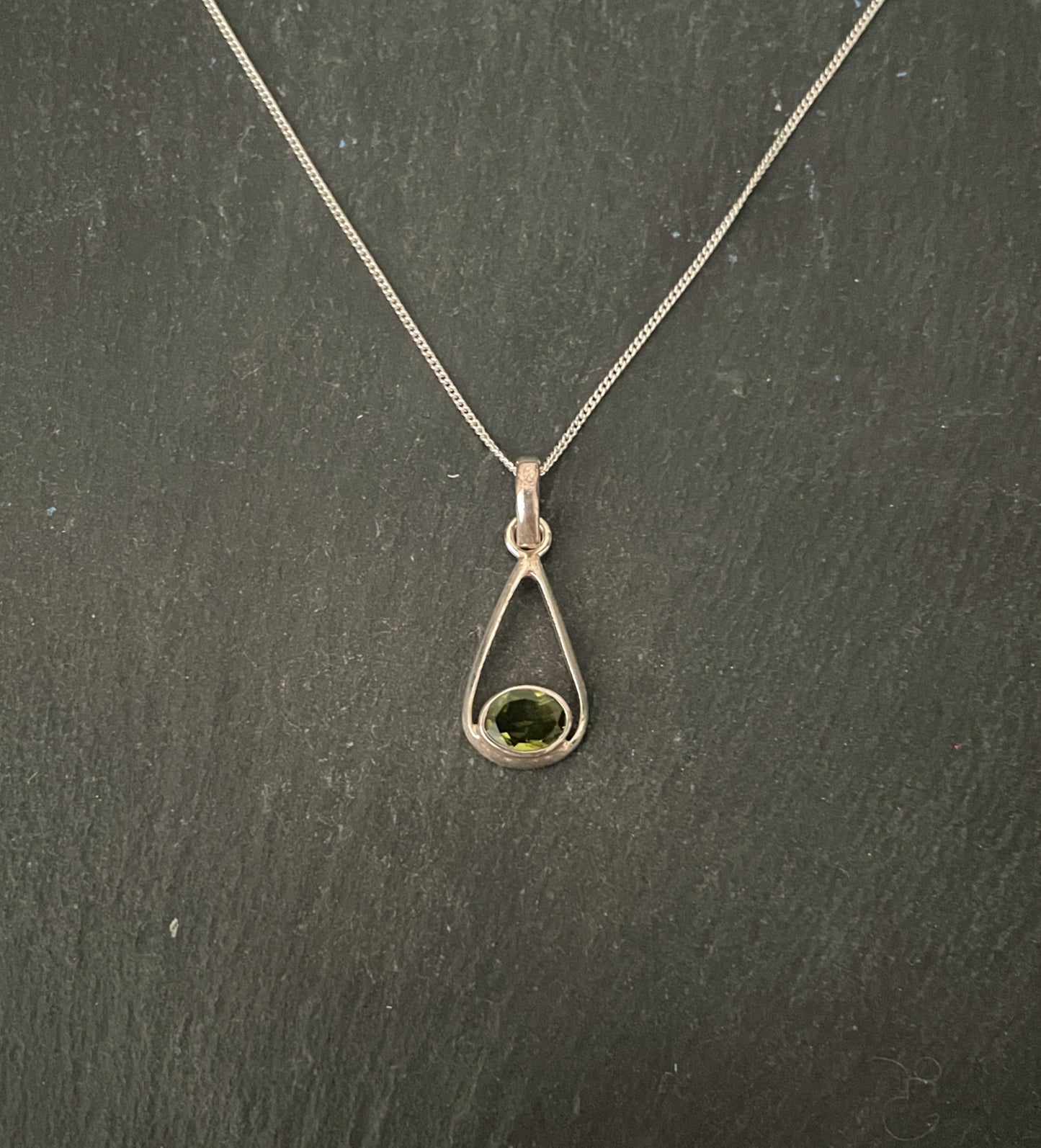 Peridot and Silver Pendant image 0
