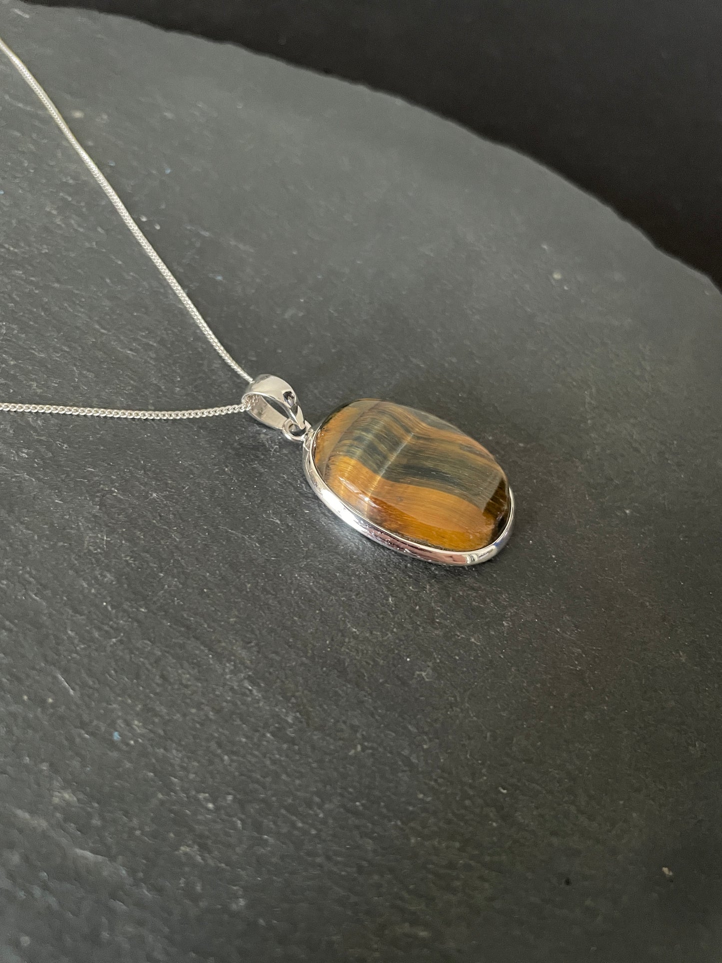 Tiger's Eye Oval Pendant image 1