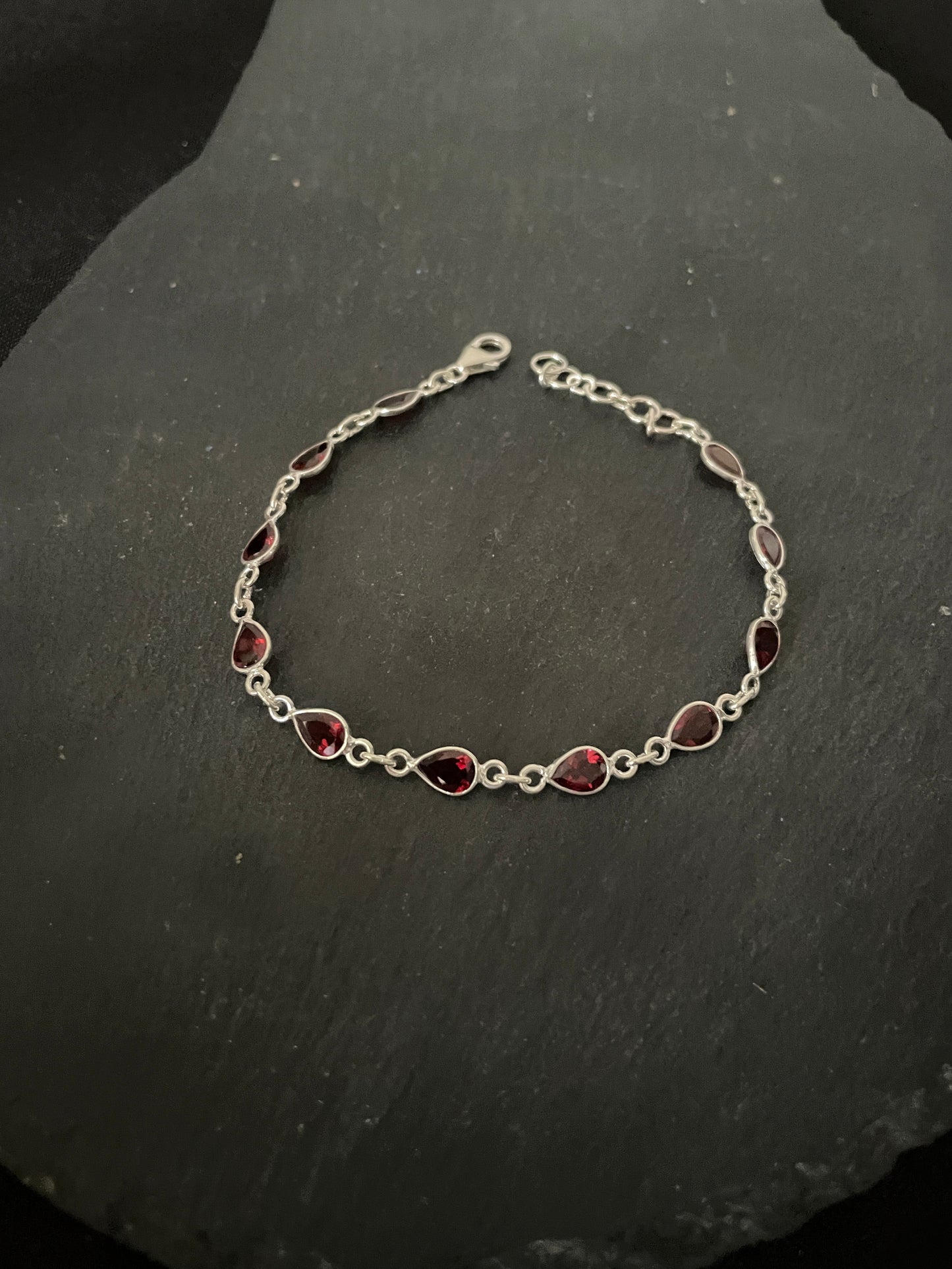 Teardrop Garnet Bracelet image 2