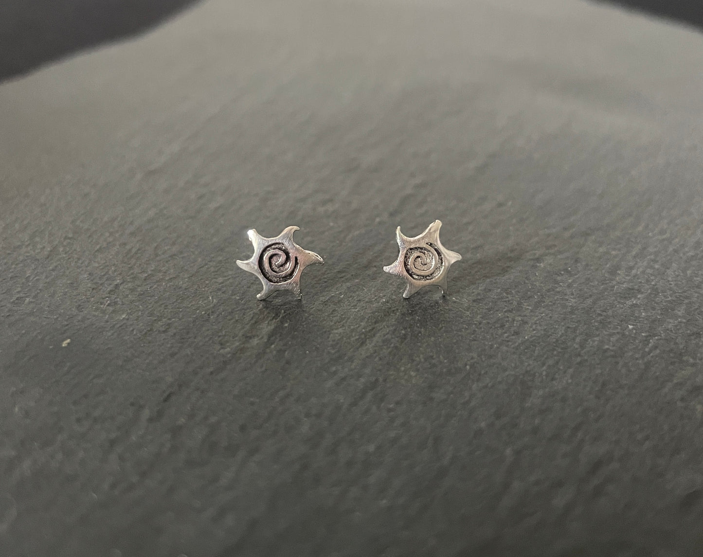 Silver Sun Studs image 0