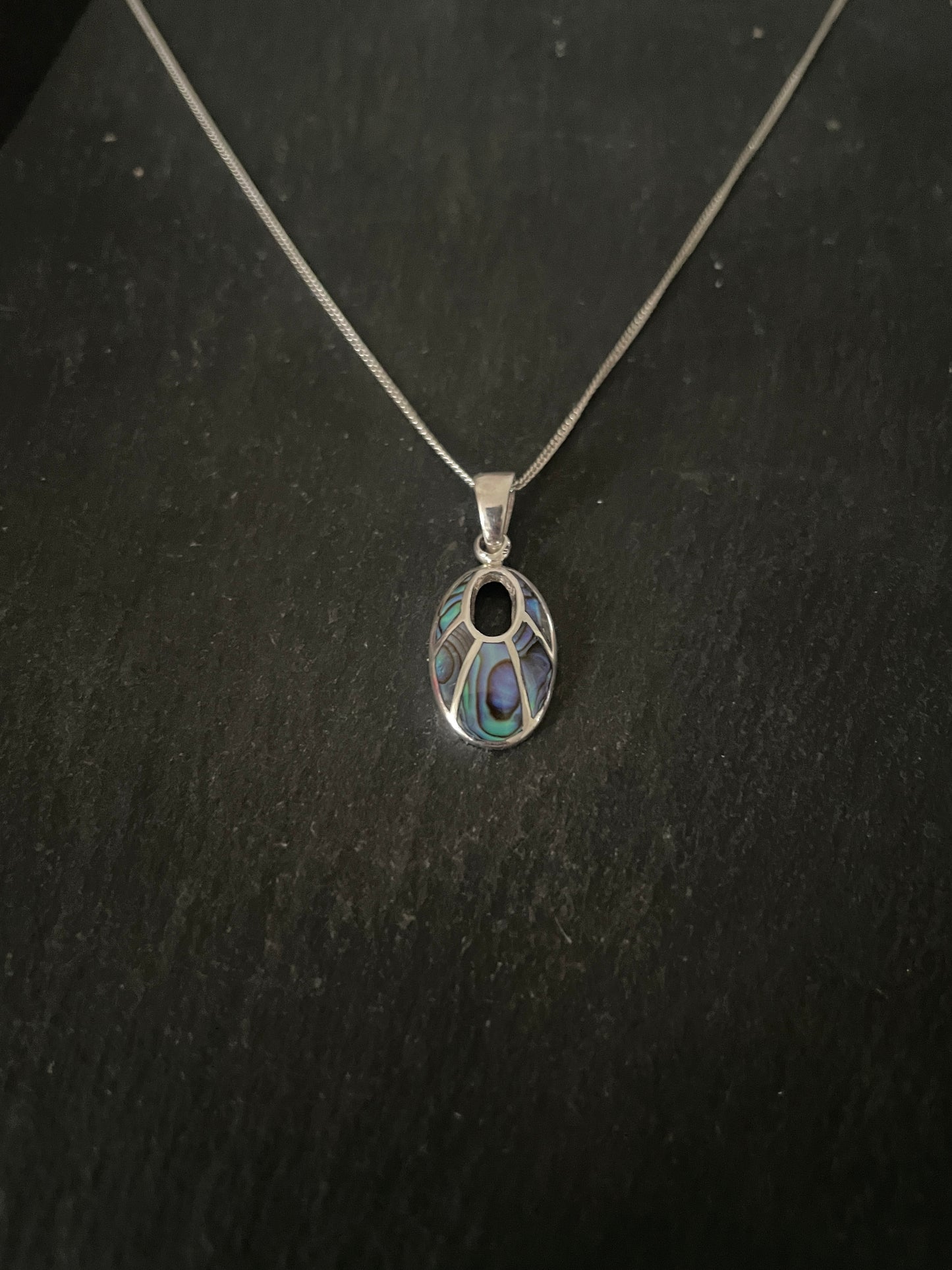 Paua Shell Oval Pendant image 1