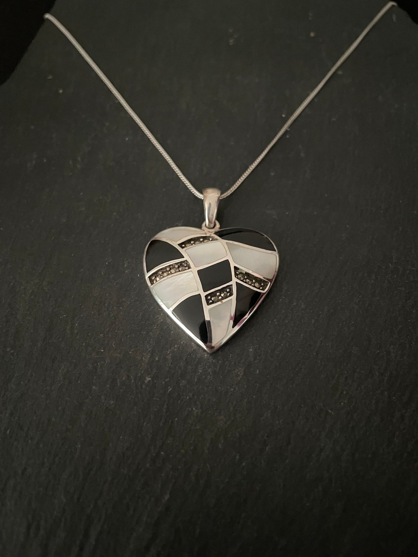Marcasite Heart Pendant image 2