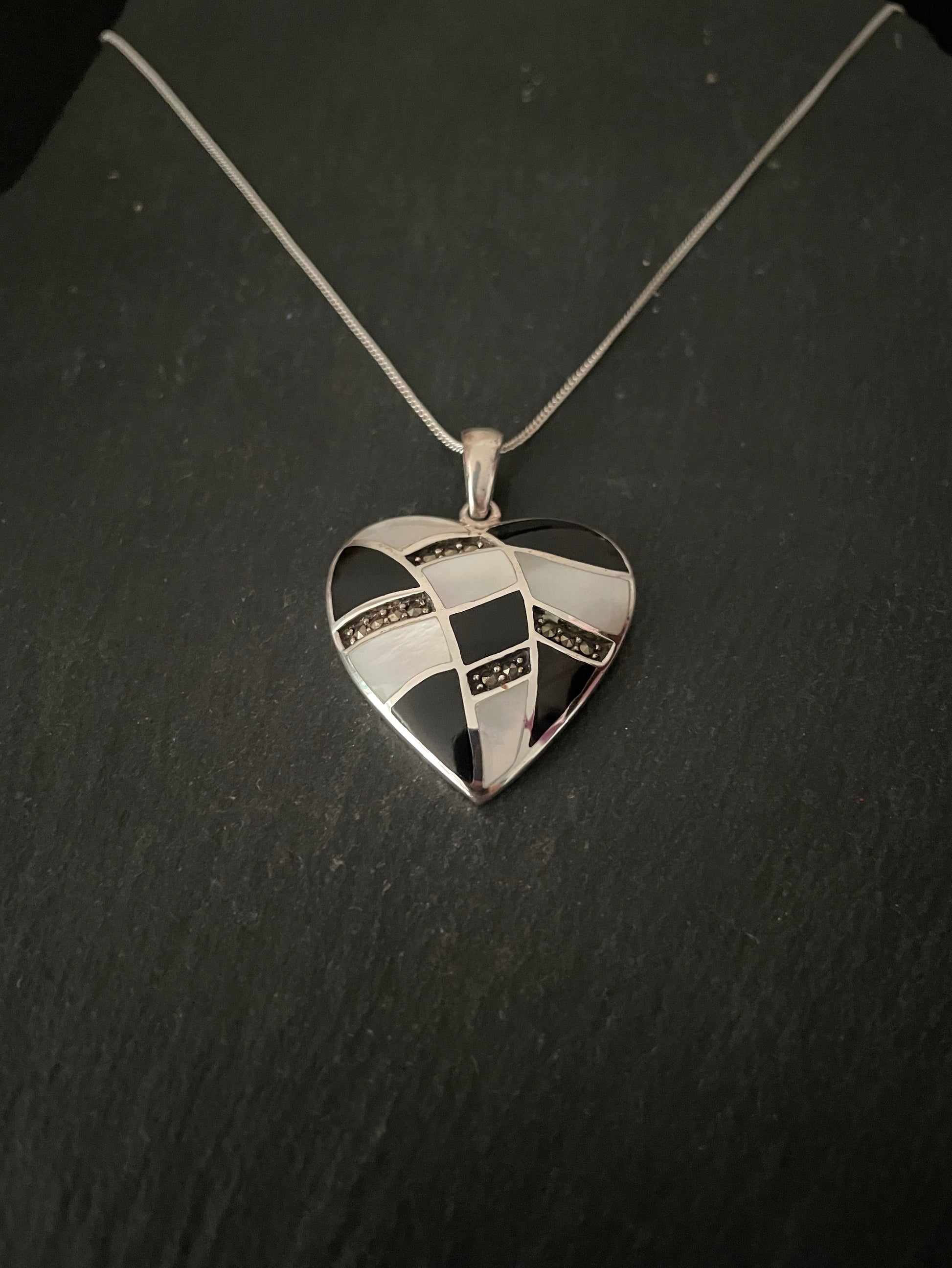 Marcasite Heart Pendant image 2