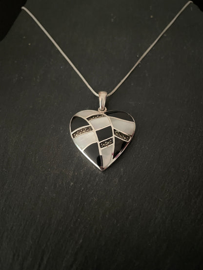 Marcasite Heart Pendant image 2
