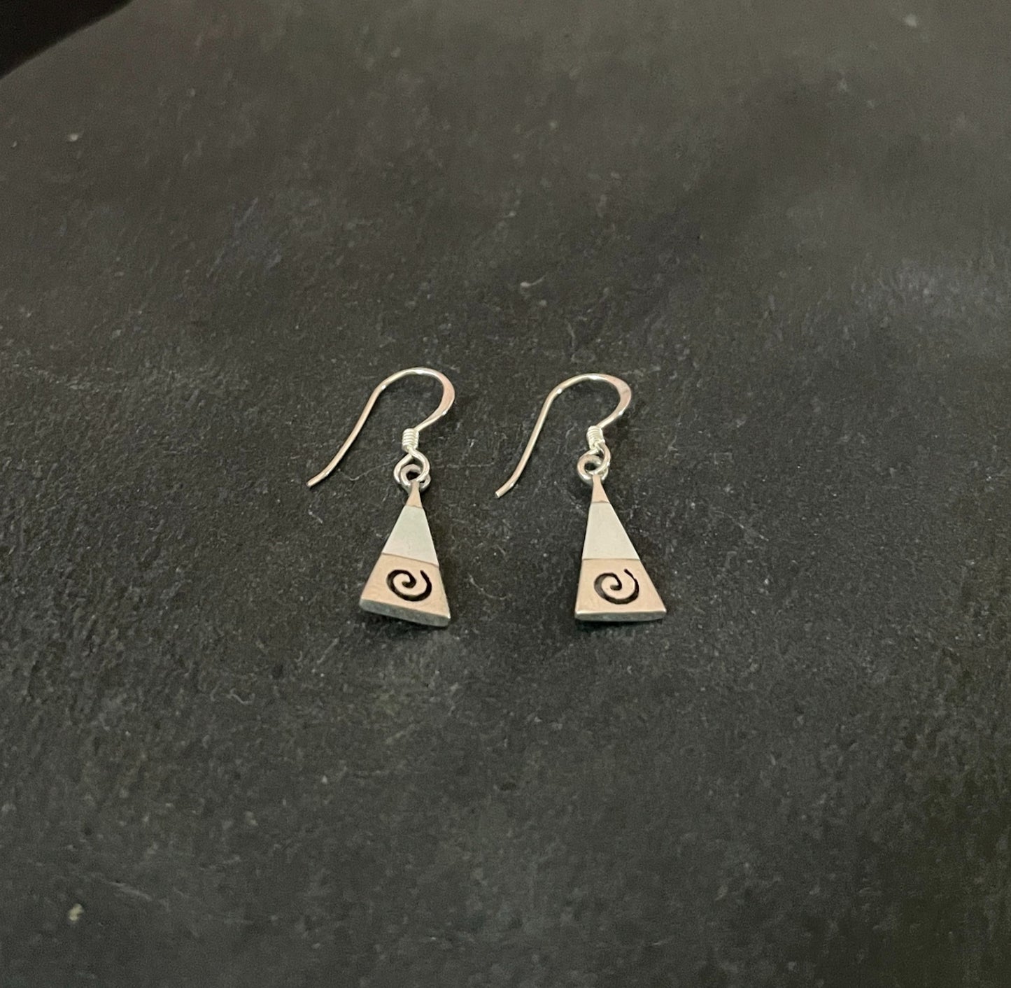 Mother Of Pearl Triangle Earrings image 1