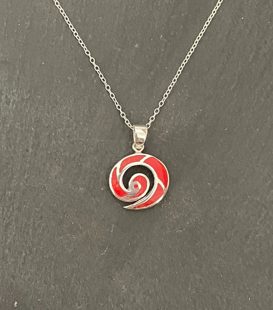Coral Swirl Pendant image 0
