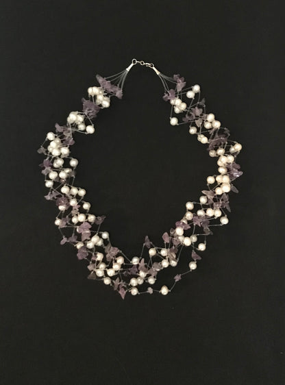 Pearl and Gemstone Necklace image 0