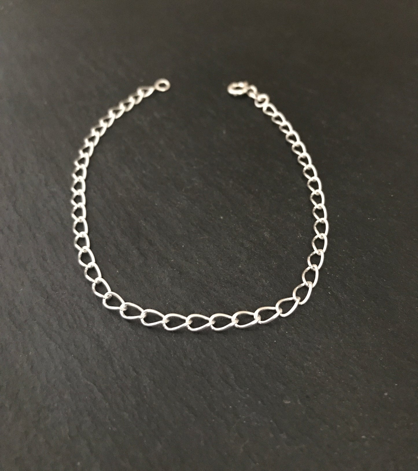 Sterling Silver Open Curb Chain Bracelet image 1