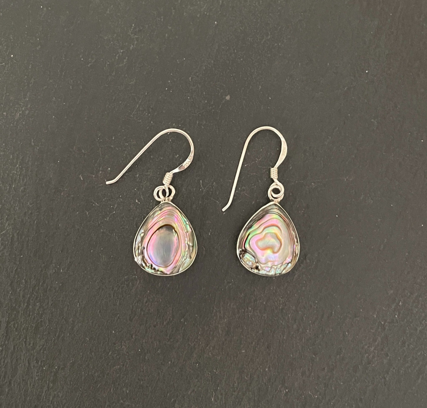 Paua Shell Teardrop Earrings image 0