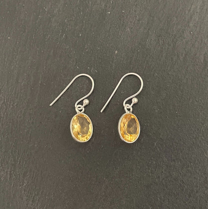 Citrine Oval Earrings image 0