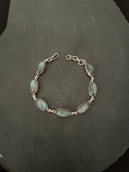 Labradorite and Silver Bracelet image 1