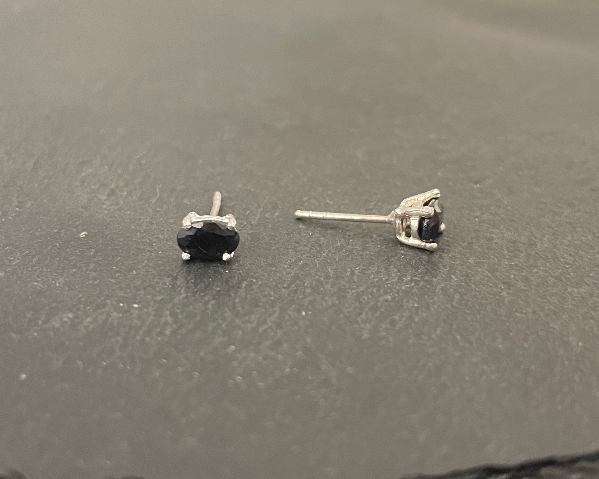Oval Sapphire Studs image 1