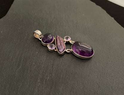 Amethyst and Pearl Pendant image 3