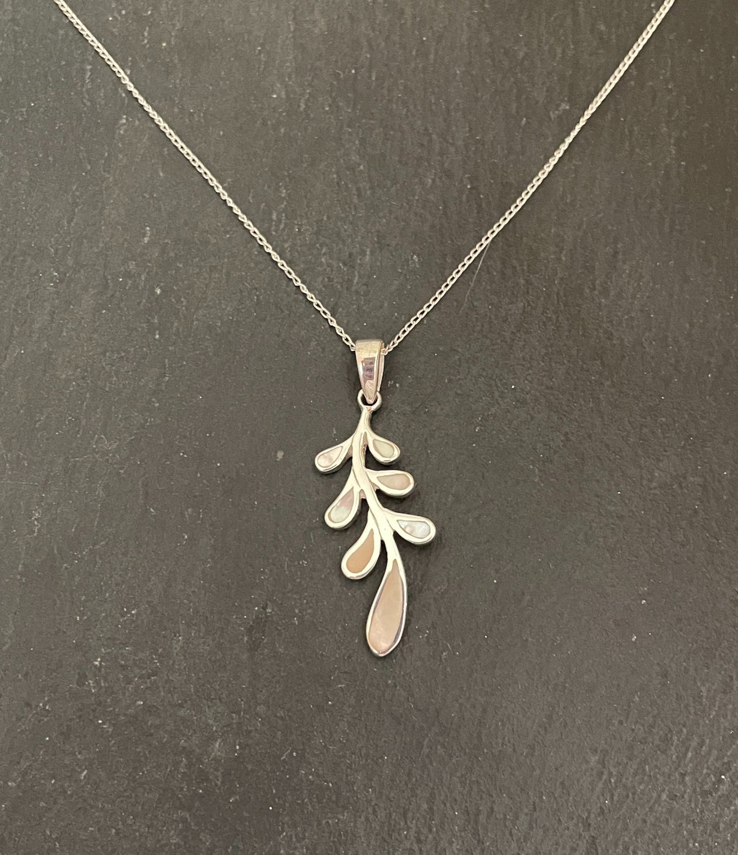 Mother of Pearl and Silver Pendant image 0