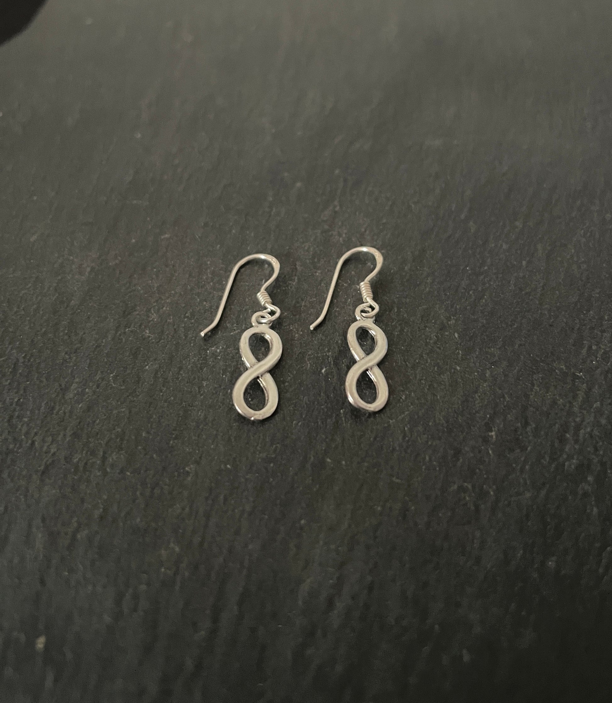 Silver Infinity Earrings image 1