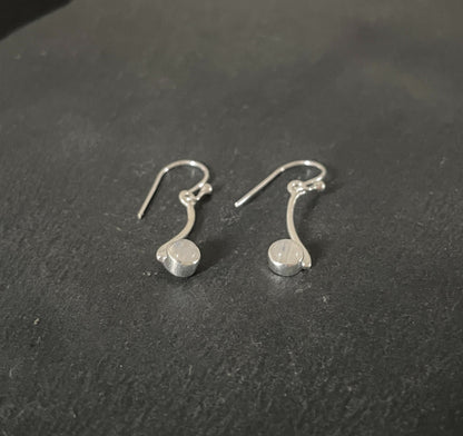Moonstone Round Earrings image 1