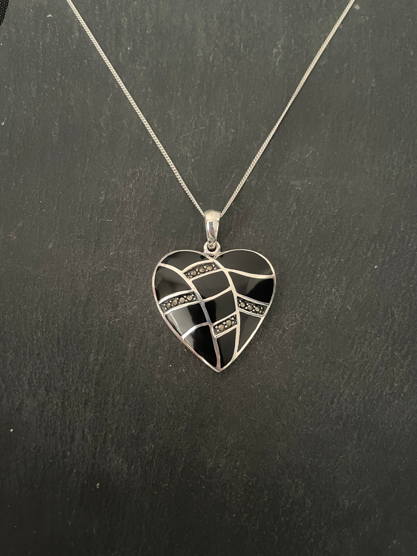 Marcasite Heart Pendant image 0