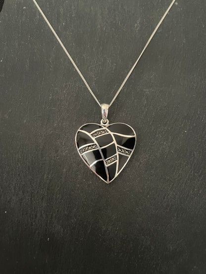 Marcasite Heart Pendant image 0