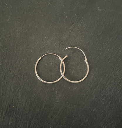 Silver Hoops image 0