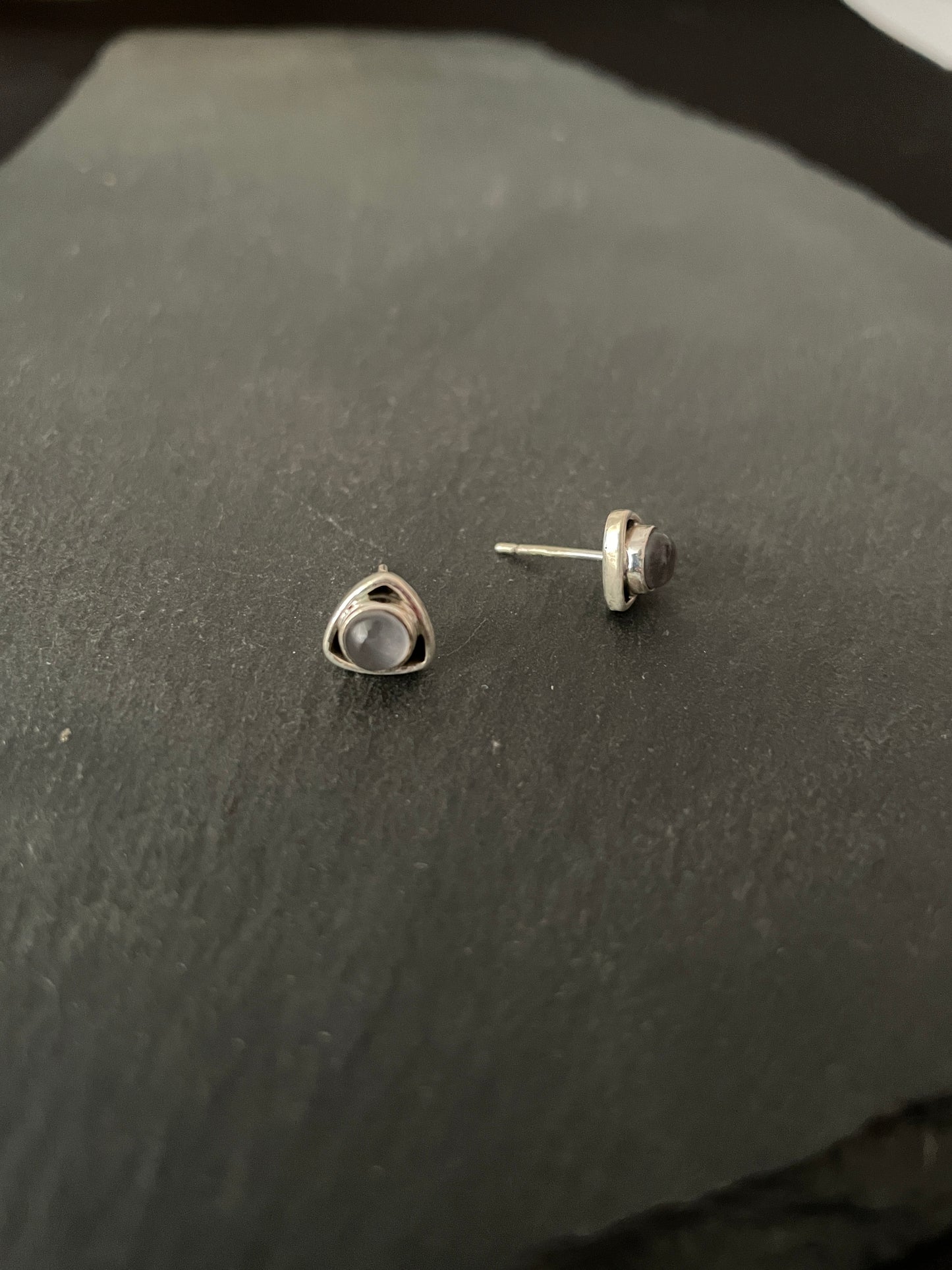 Rose Quartz Studs image 1