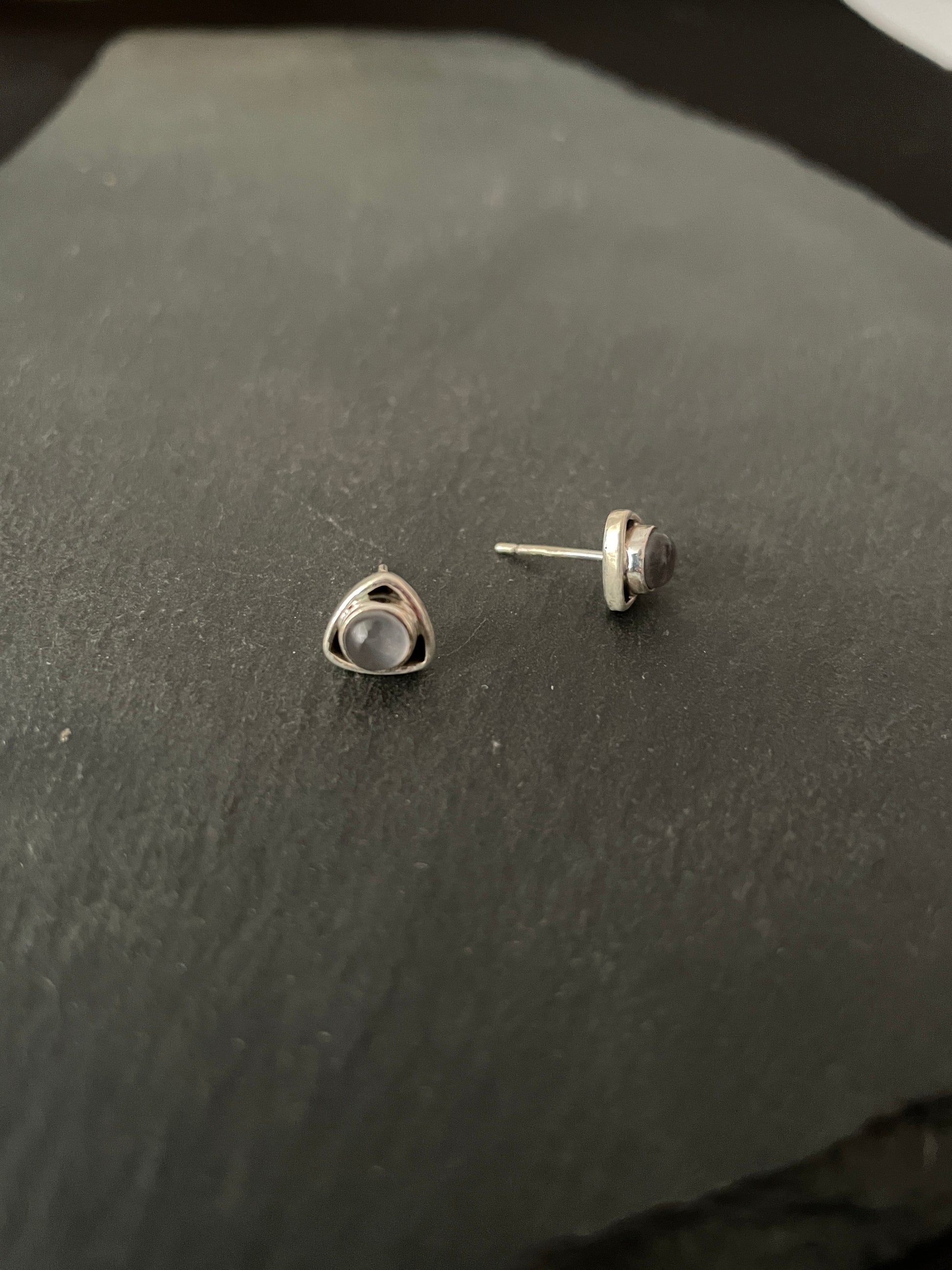 Rose Quartz Studs image 1