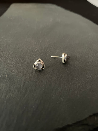 Rose Quartz Studs image 1