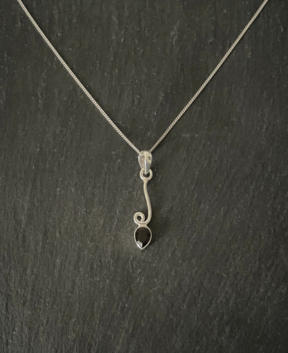 Smokey Quartz Teardrop Pendant image 0