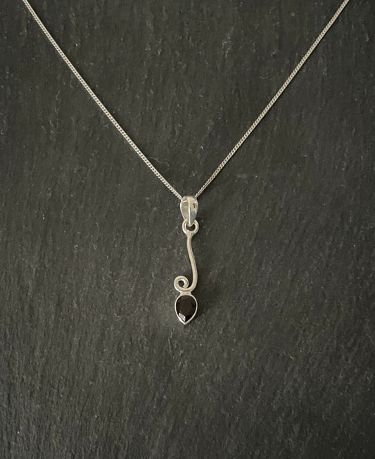 Smokey Quartz Teardrop Pendant image 0