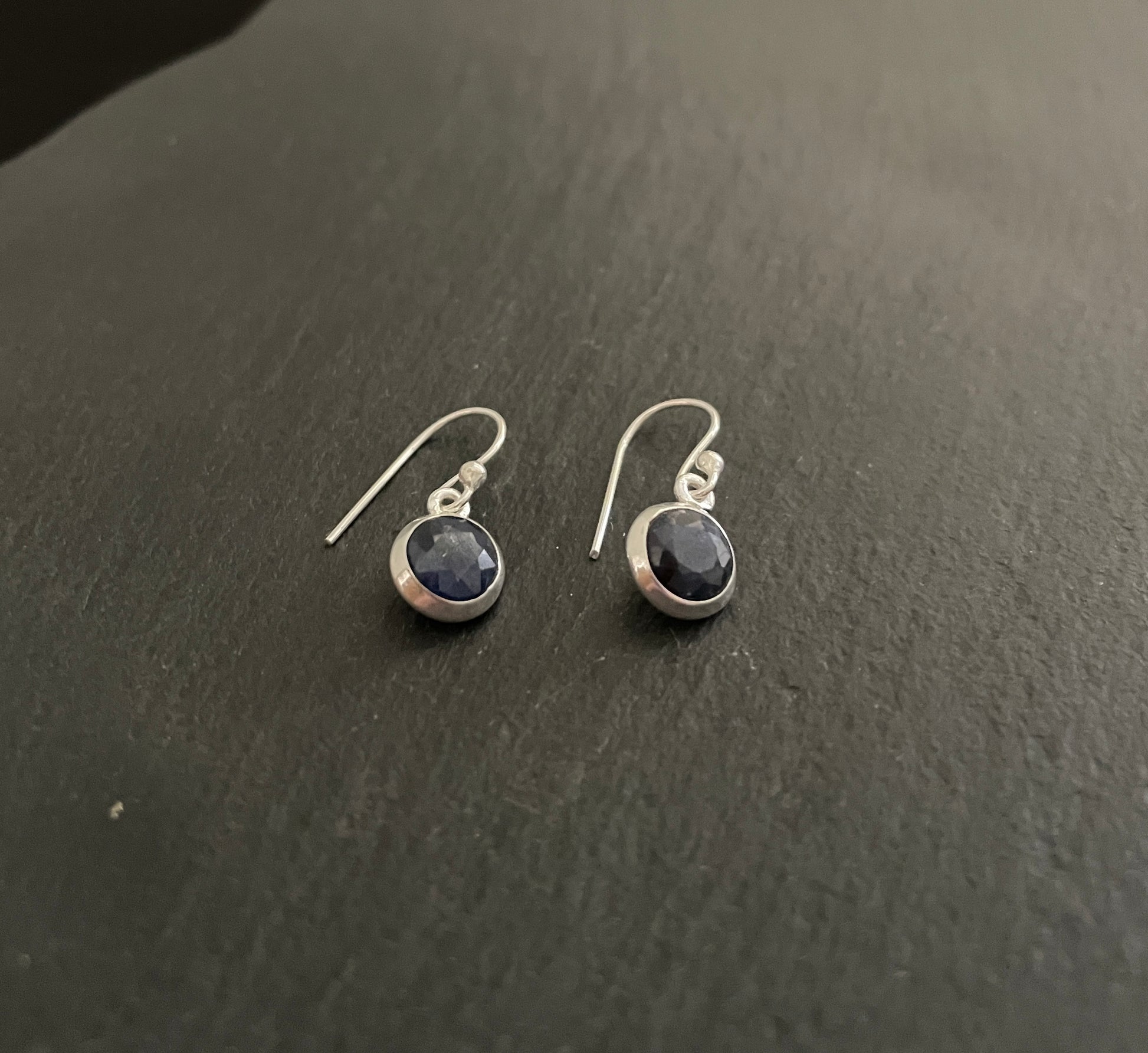 Sapphire and Silver Earrings image 1